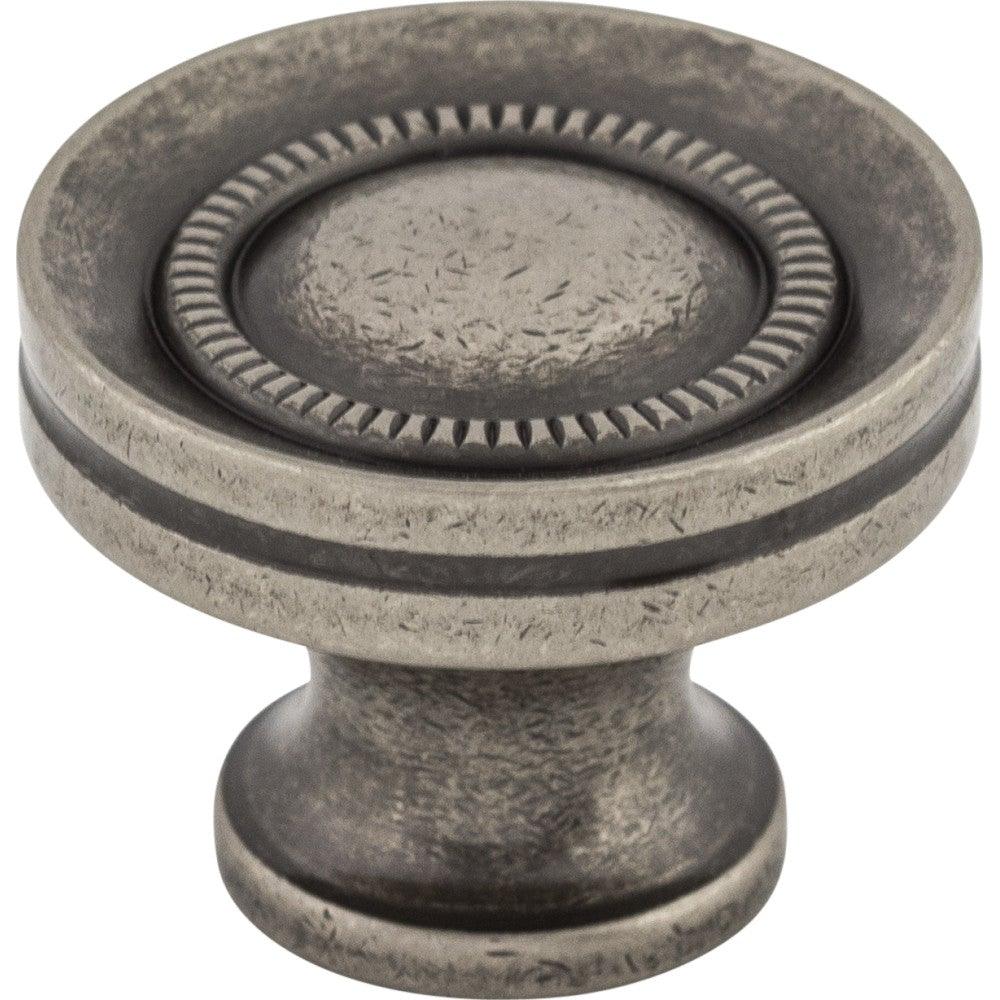 Button Knob by Top Knobs - Pewter Antique - New York Hardware