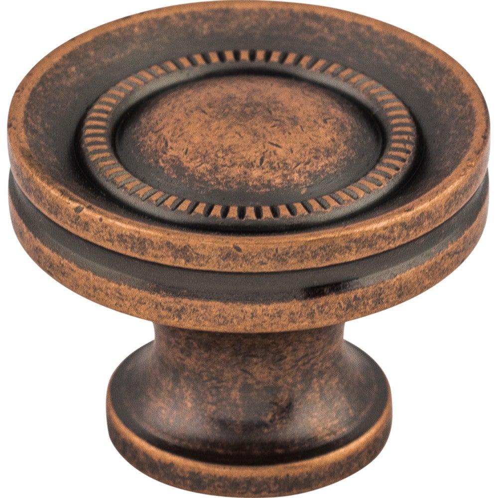 Button Knob by Top Knobs - Antique Copper - New York Hardware