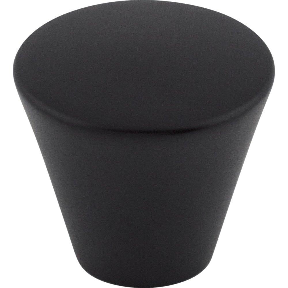 Cone Knob by Top Knobs - Flat Black - New York Hardware