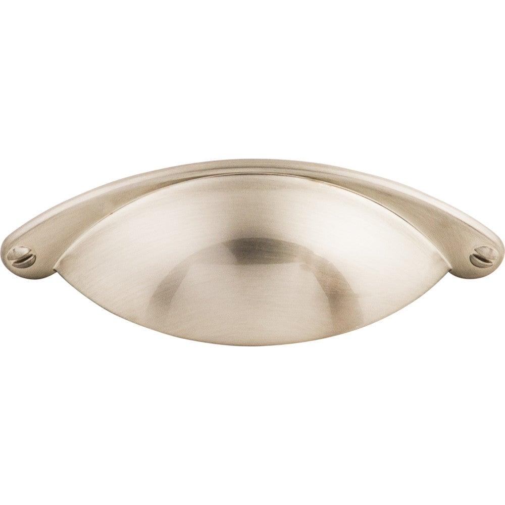 Arendal Cup Pull by Top Knobs - Brushed Satin Nickel - New York Hardware