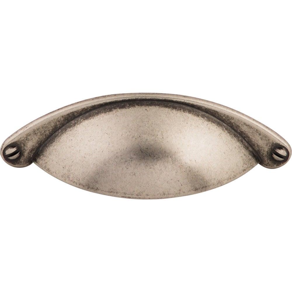Arendal Cup Pull by Top Knobs - Pewter Antique - New York Hardware