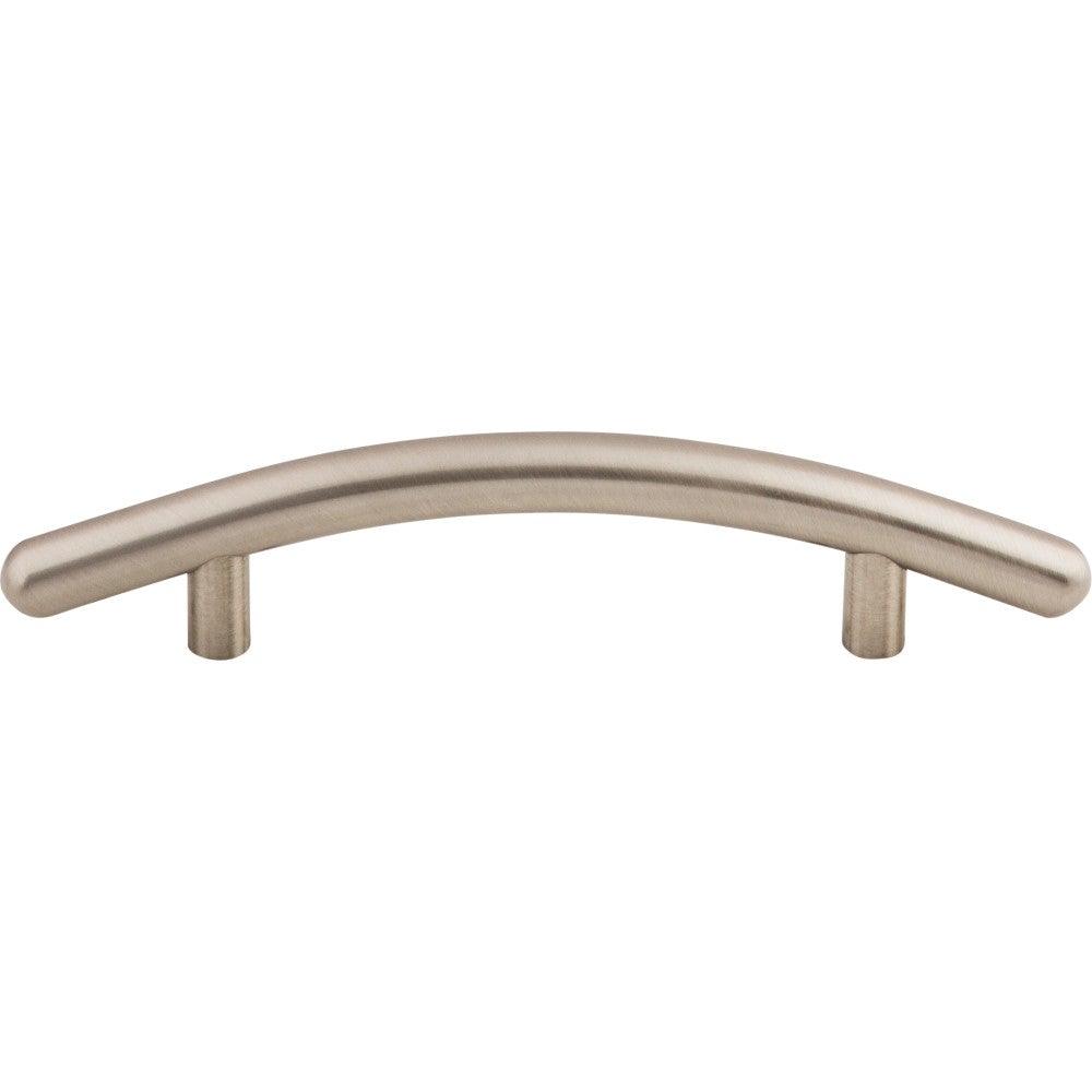 Curved Bar-Pull by Top Knobs - Brushed Satin Nickel - New York Hardware