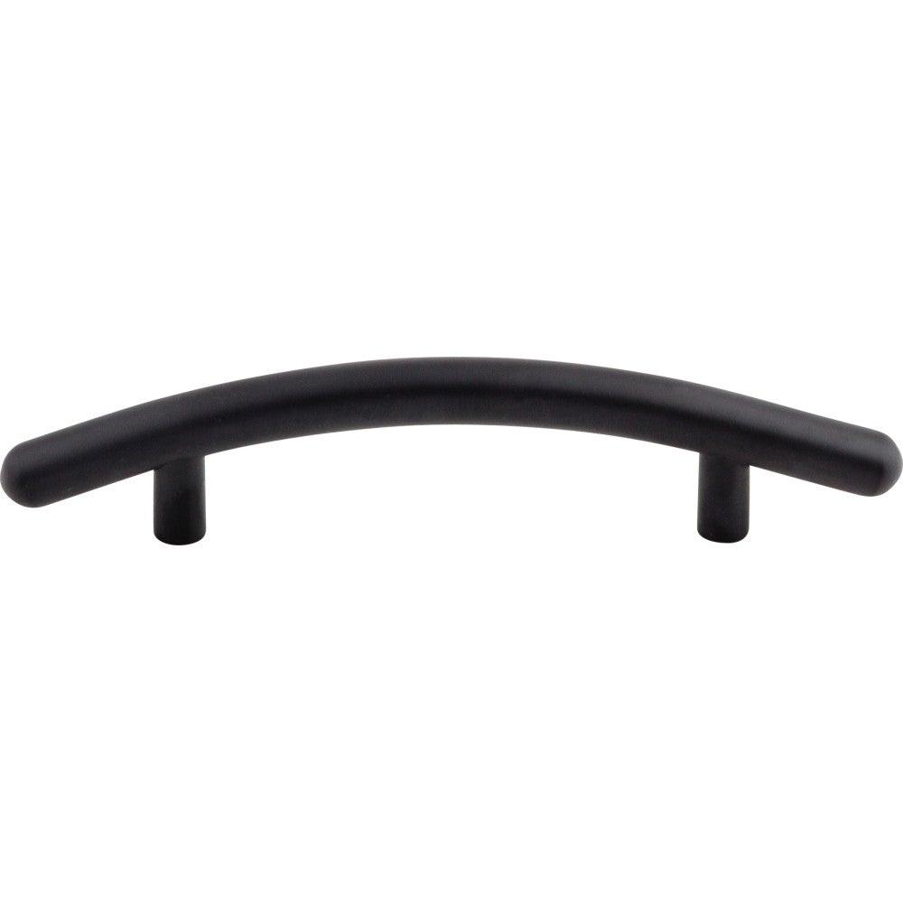 Curved Bar-Pull by Top Knobs - Flat Black - New York Hardware