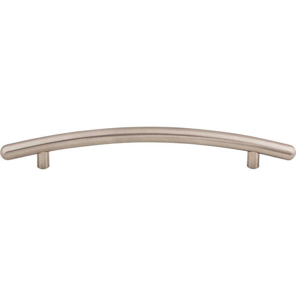 Curved Bar-Pull by Top Knobs - Brushed Satin Nickel - New York Hardware