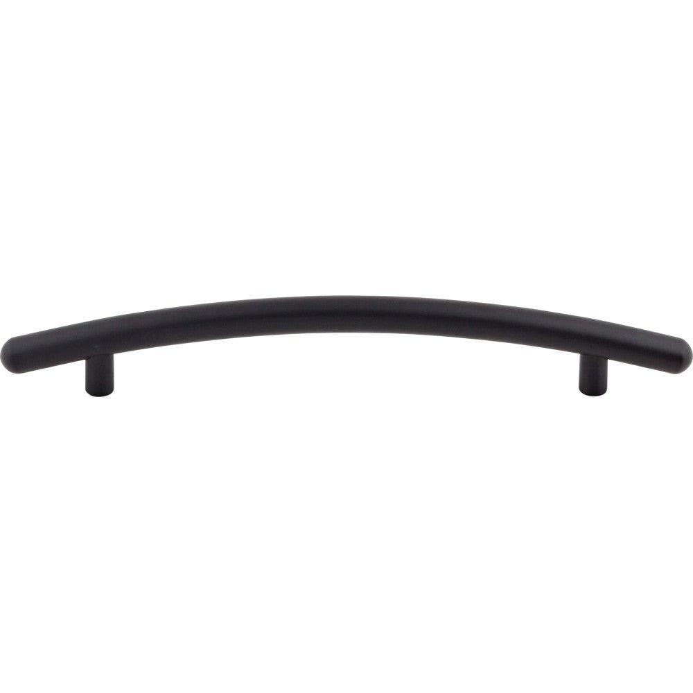 Curved Bar-Pull by Top Knobs - Flat Black - New York Hardware