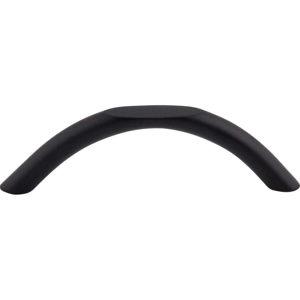 Curved Pull by Top Knobs - Flat Black - New York Hardware