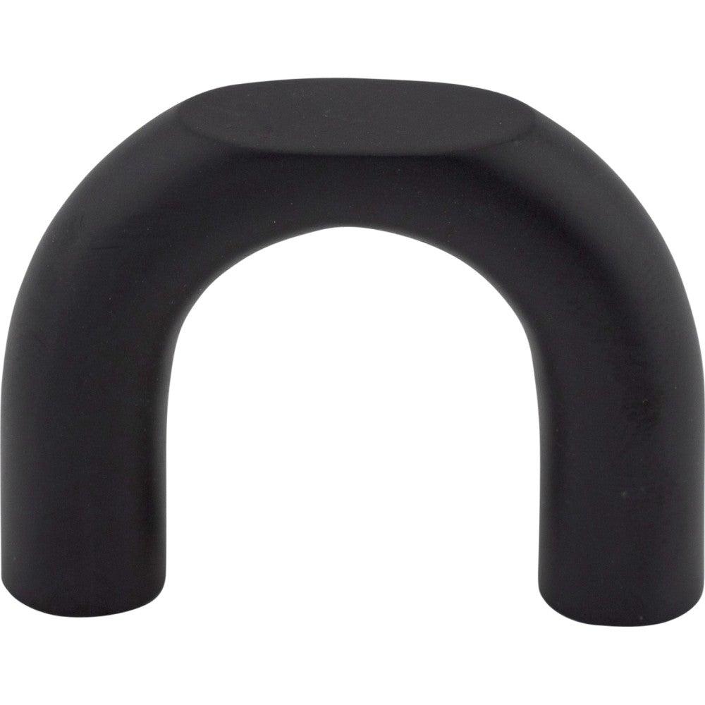 Curved Pull by Top Knobs - Flat Black - New York Hardware