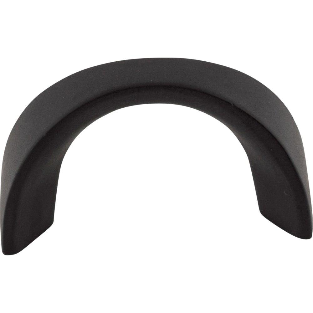 Crescent U PCrescent Ull by Top Knobs - Flat Black - New York Hardware