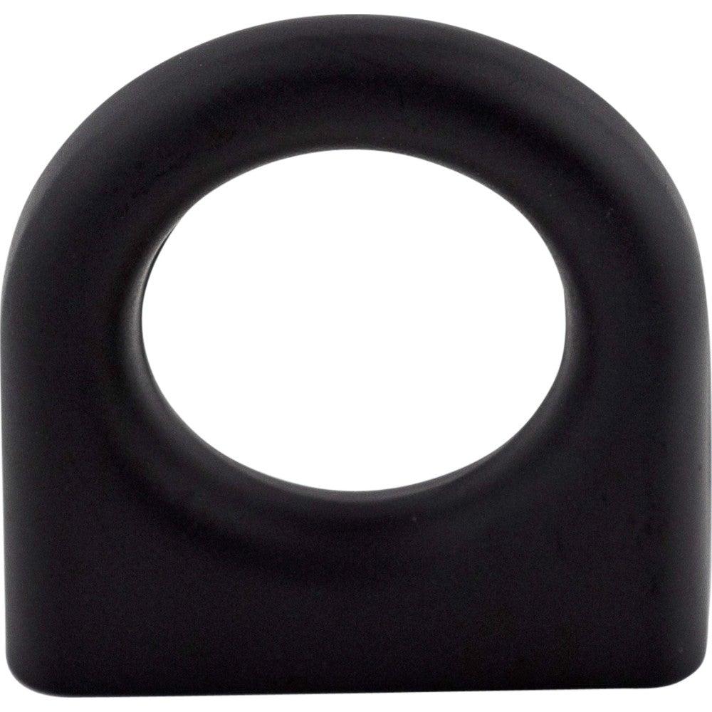 Ring Pull by Top Knobs - Flat Black - New York Hardware