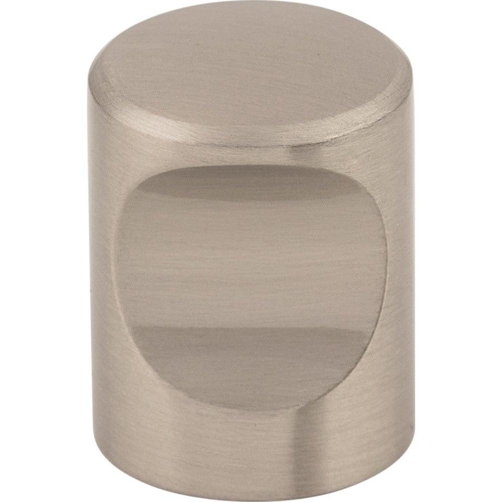 Nouveau Indent Knob by Top Knobs - Brushed Satin Nickel - New York Hardware