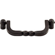 Twist Drop Pull by Top Knobs - Patina Black - New York Hardware