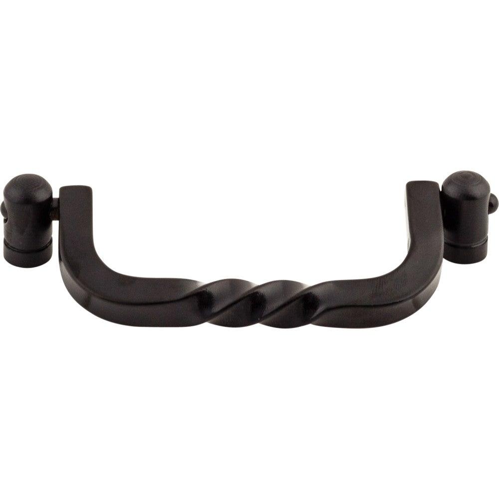 Twist Drop Pull by Top Knobs - Patina Black - New York Hardware