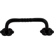 Thin Twist D Pull by Top Knobs - Patina Black - New York Hardware