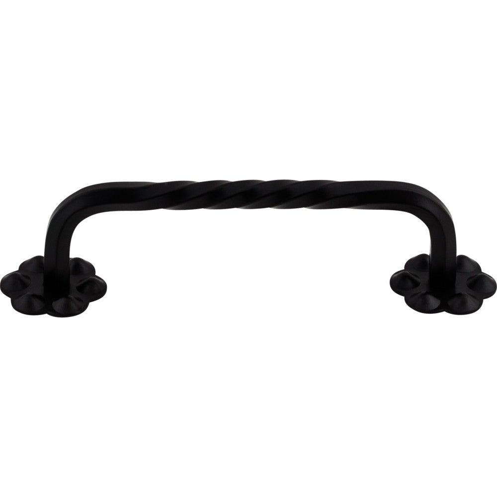 Thin Twist D Pull by Top Knobs - Patina Black - New York Hardware