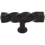 Square Twist T-Handle by Top Knobs - Patina Black - New York Hardware