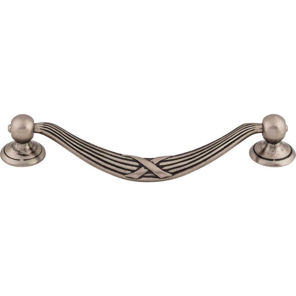 Ribbon & Reed Drop Pull by Top Knobs - Pewter Antique - New York Hardware