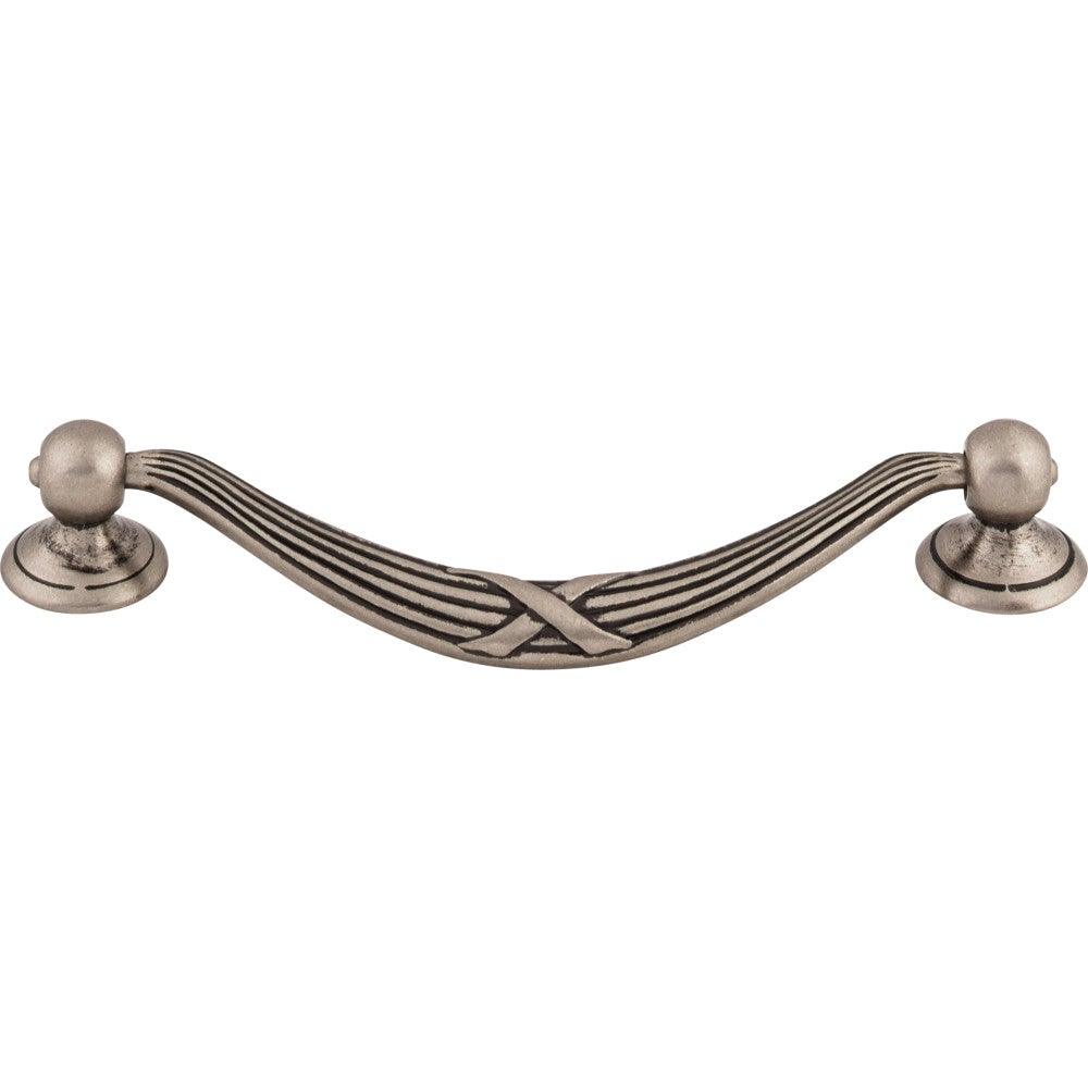 Ribbon & Reed Drop Pull by Top Knobs - Pewter Antique - New York Hardware