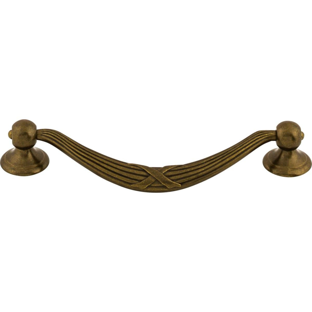 Ribbon & Reed Drop Pull by Top Knobs - German Bronze - New York Hardware