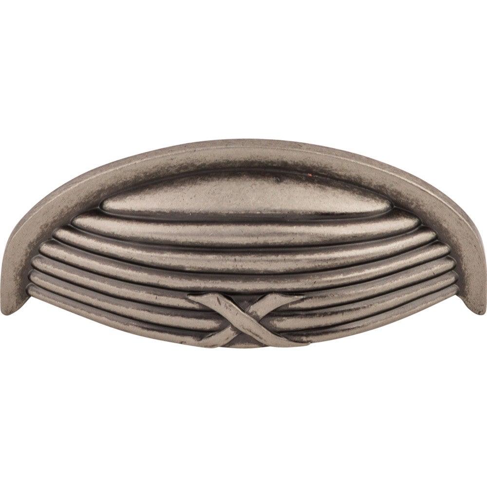 Ribbon & Reed Cup Pull by Top Knobs - Pewter Antique - New York Hardware