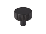 MIX Diamond Knurled Cabinet Knob by Armac Martin - 32mm - Matt Black Lacquered