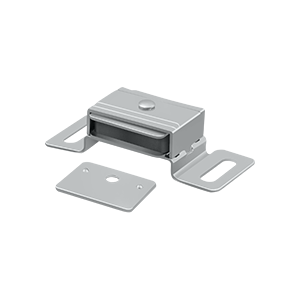 Magnetic Catch by Deltana - 2-1/16" x 1-1/8" x 5/8" - Brushed Chrome - New York Hardware