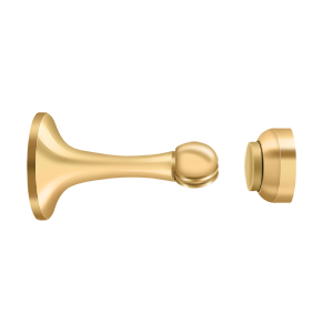 Smooth Decorative Magnetic Door Holder by Deltana -  - PVD Polished Brass - New York Hardware