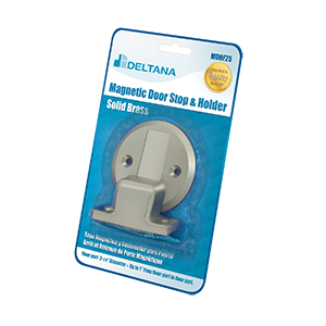 Magnetic Flush Door Holder Blister Pack by Deltana -  - Brushed Nickel - New York Hardware