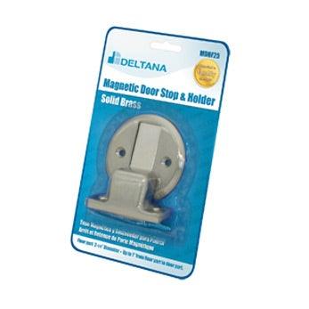 Magnetic Door Holder Flush 2.5" Diameter Blister Pack - Satin Nickel - New York Hardware Online