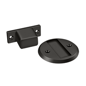 Magnetic Flush Door Holder by Deltana -  - Oil Rubbed Bronze - New York Hardware