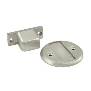 Magnetic Door Holder Flush 2 1/2" Diameter - Satin Nickel - New York Hardware Online