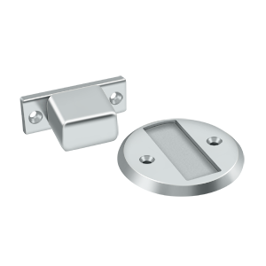 Magnetic Flush Door Holder by Deltana -  - Polished Chrome - New York Hardware
