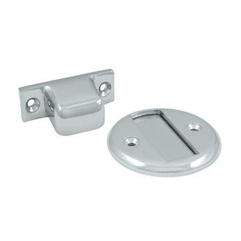 Magnetic Door Holder Flush 2 1/2" Diameter - Polished Chrome - New York Hardware Online