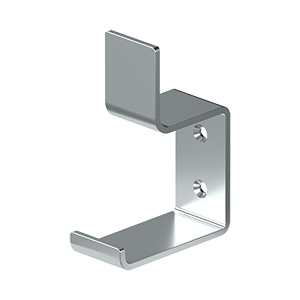 Heavy Duty Modern Hook Bracket by Deltana -  - Polished Chrome - New York Hardware