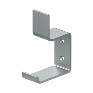 Heavy Duty Modern Hook Bracket by Deltana -  - Brushed Chrome - New York Hardware
