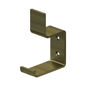 Heavy Duty Modern Hook Bracket by Deltana -  - Antique Brass - New York Hardware
