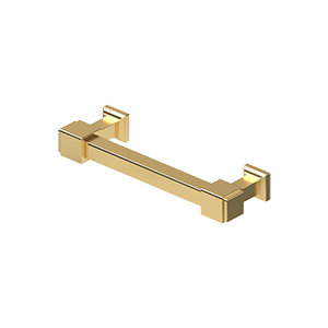 Manhattan Cabinet Pull by Deltana - 4" - PVD Polished Brass - New York Hardware