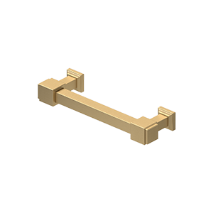 Manhattan Cabinet Pull by Deltana - 4" - Brushed Brass - New York Hardware