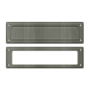 13-1/8" Mail Slot with Interior Frame by Deltana -  - Antique Nickel - New York Hardware