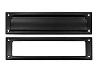 Mail Slot 13 1/8" with Interior Frame - Black - New York Hardware Online