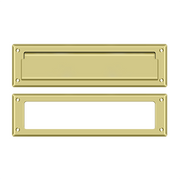 13-1/8" Mail Slot with Interior Frame by Deltana -  - Polished Brass - New York Hardware