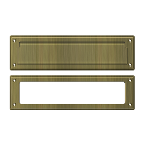 13-1/8" Mail Slot with Interior Frame by Deltana -  - Antique Brass - New York Hardware