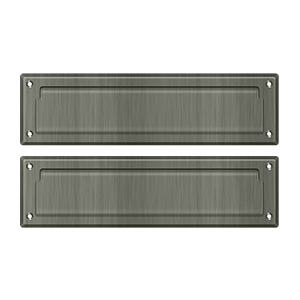 13-1/8" Mail Slot with Interior Flap by Deltana -  - Antique Nickel - New York Hardware