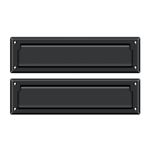 13-1/8" Mail Slot with Interior Flap by Deltana -  - Paint Black - New York Hardware