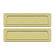 13-1/8" Mail Slot with Interior Flap by Deltana -  - Polished Brass - New York Hardware