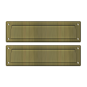 13-1/8" Mail Slot with Interior Flap by Deltana -  - Antique Brass - New York Hardware