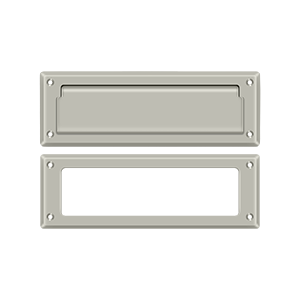 8-7/8" Mail Slot with Interior Frame by Deltana -  - Brushed Nickel - New York Hardware