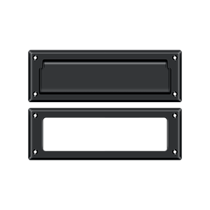 8-7/8" Mail Slot with Interior Frame by Deltana -  - Paint Black - New York Hardware