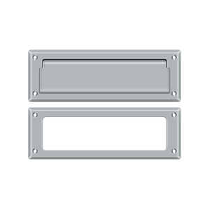 8-7/8" Mail Slot with Interior Frame by Deltana -  - Brushed Chrome - New York Hardware