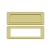 8-7/8" Mail Slot with Interior Frame by Deltana -  - Polished Brass - New York Hardware