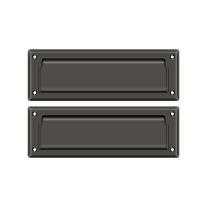 8-7/8" Mail Slot with Back Plate by Deltana -  - Oil Rubbed Bronze - New York Hardware